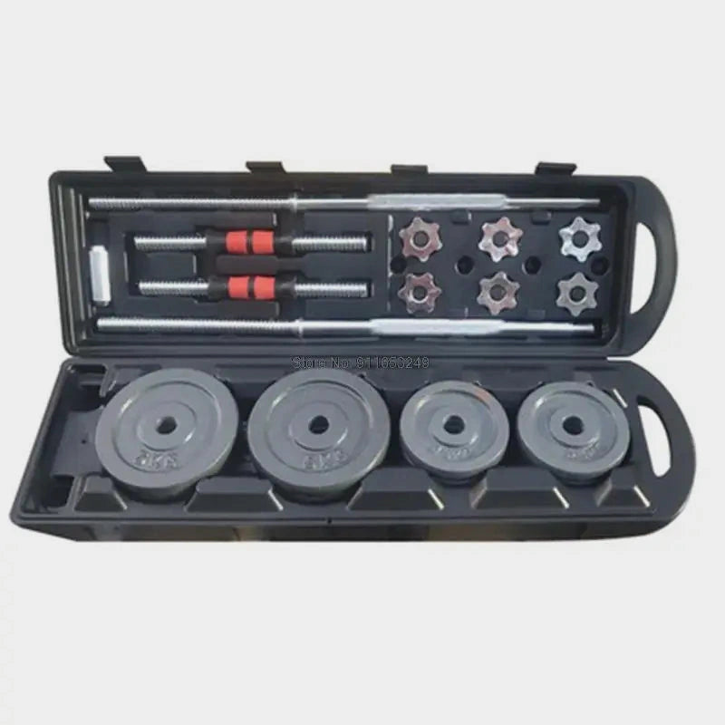 Barre et poids musculation kit