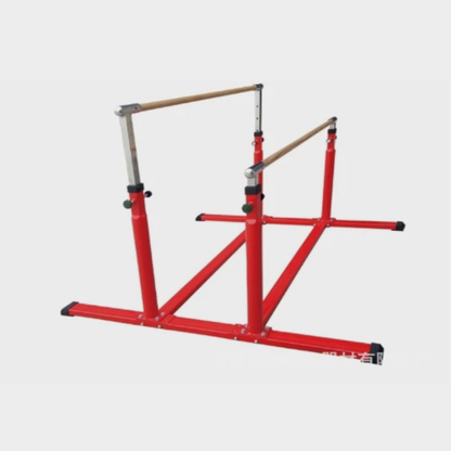 Barre gymnastique extérieur rouge