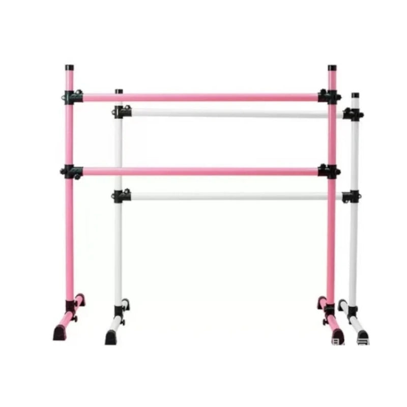 Barre gymnastique extérieur rose et blanc