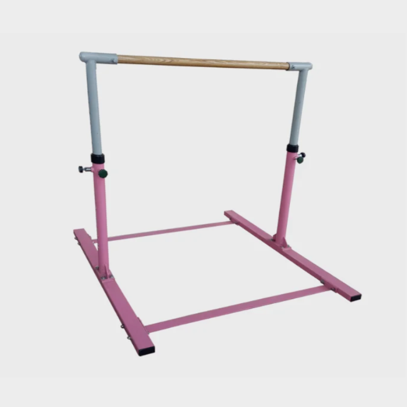Barre gymnastique extérieur rose bois