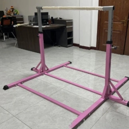 Barre gymnastique extérieur rose
