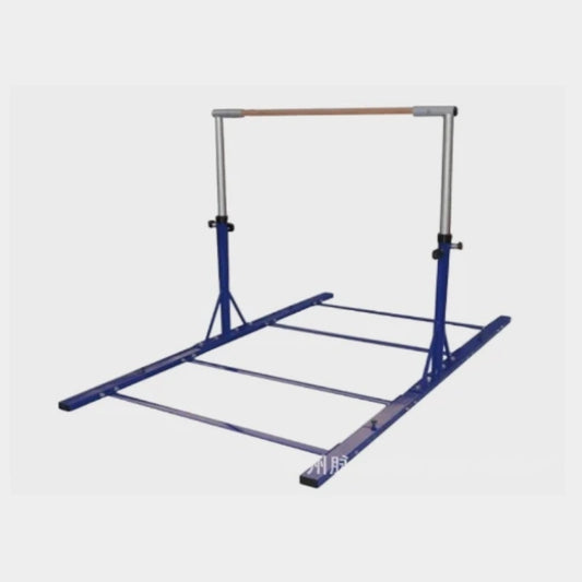 Barre gymnastique extérieur bleu