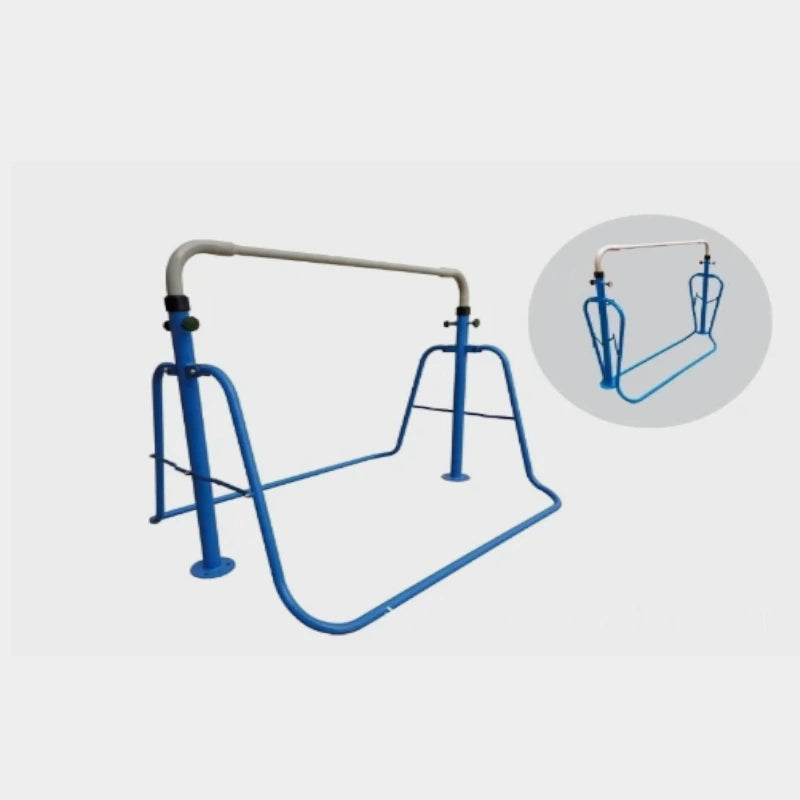 Barre gymnastique extérieur bleu gris