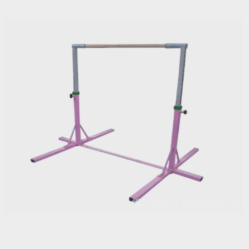 Barre gymnastique extérieur rose reglables