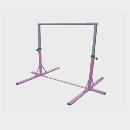 Barre gymnastique extérieur rose reglables