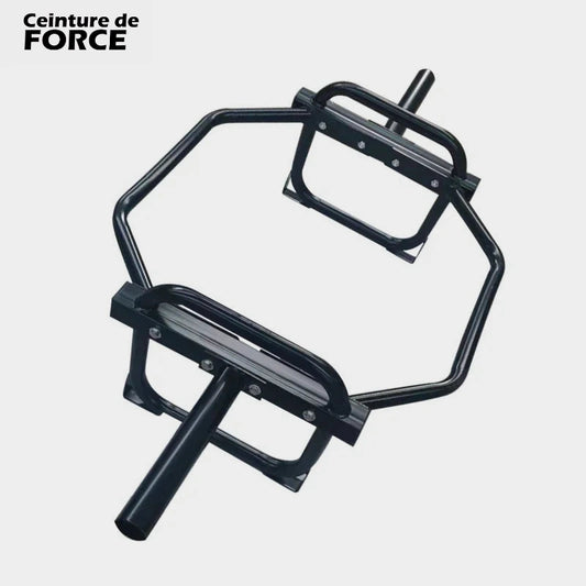 Barre olympique hexagonale