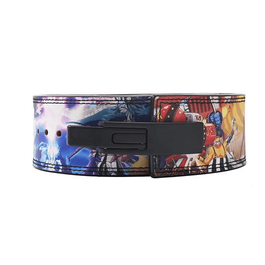 "Ceinture Powerlifting Onigashima montrant un féroce Kaido en action."