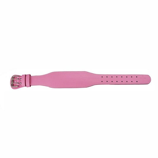 Ceinture de Musculation PowerBloom Rose sur fond blanc.