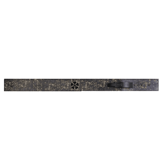Ceinture de Force Clover en cuir robuste avec boucle en acier, pour un soutien et une durabilité exceptionnels lors des séances d'entraînement de powerlifting.