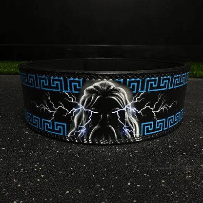 "Ceinture de musculation Zeus noire : un accessoire de force essentiel pour repousser vos limites"