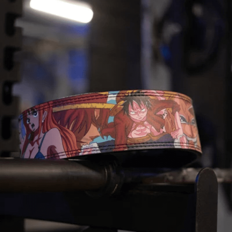 "Ceinture de soutien pour la musculation avec des détails et symboles de One Piece"