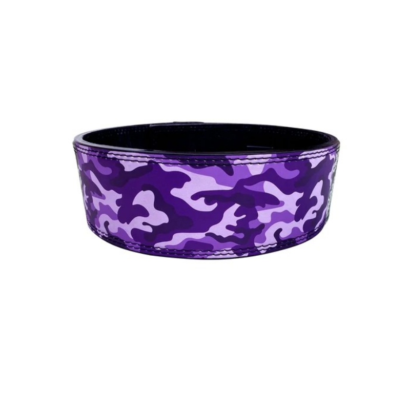 "Ceinture de musculation camouflage mauve "Purple Reign" : affichez votre passion pour la musique avec cette ceinture inspirée de l'album de Future"