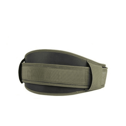 "Athlète soulevant des poids lourds avec la Ceinture de Musculation MuscuBelt Pro"