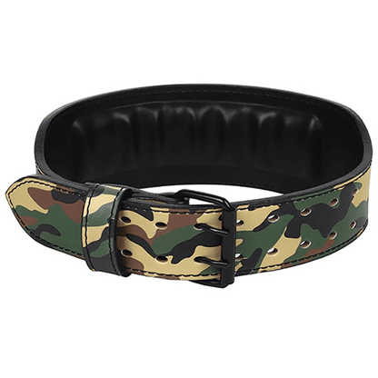 "Ceinture de musculation design militaire."