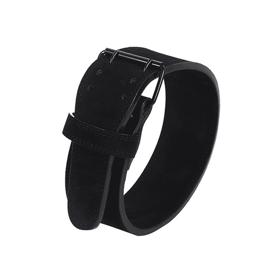 Ceinture Lombaire Cuir Noir pour un soutien optimal pendant l'entraînement.