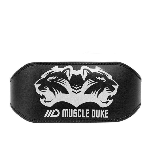 "Ceinture de musculation Lynx Blanc en cuir PU de haute qualité offrant un soutien lombaire optimal."