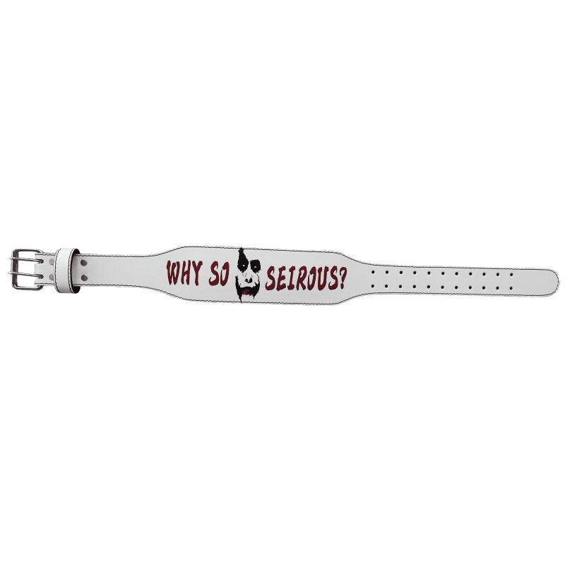 Ceinture "Why so serious?" en action pendant un entraînement.