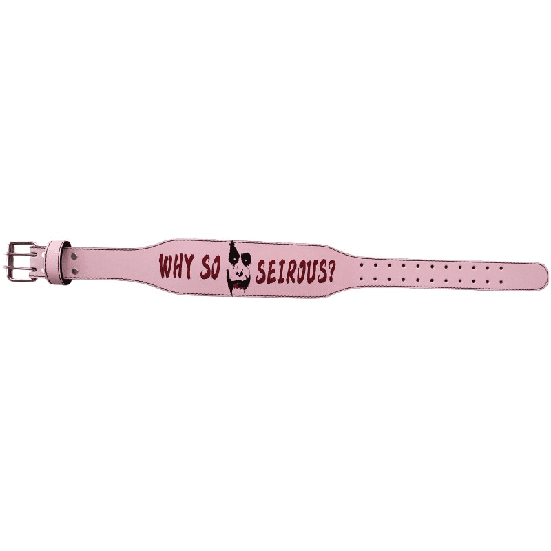 Vue d'ensemble de la ceinture "Why so serious?".