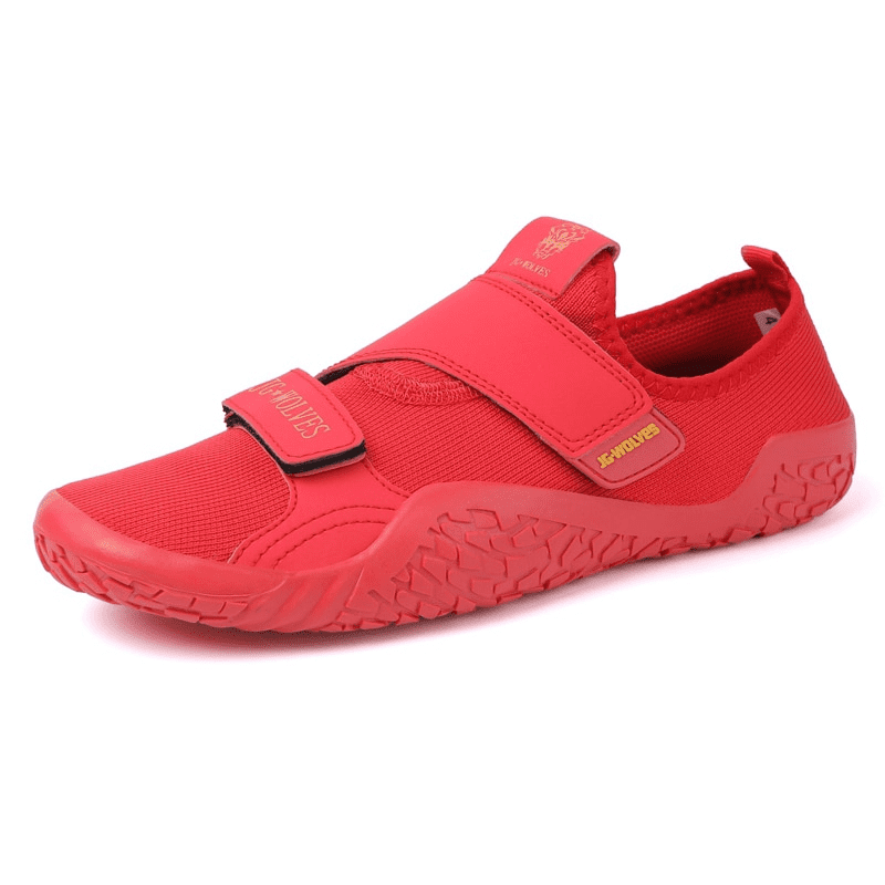 Chaussure Deadlift en rouge.