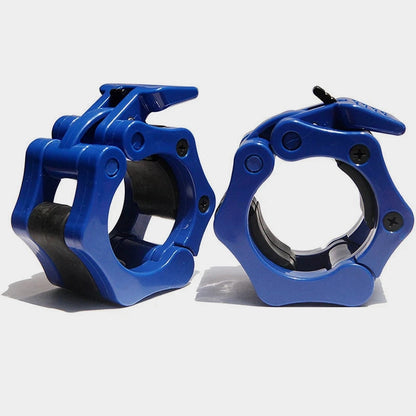 Collier de serrage barre olympique bleu