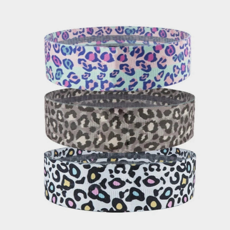 Elastique bandes leopard rose