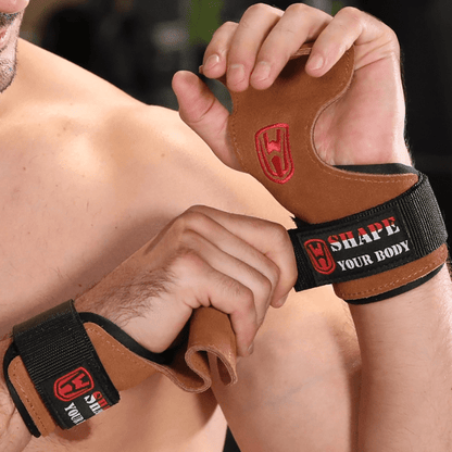 Gant musculation cuir avec design anatomique pour un confort optimal pendant l'entraînement