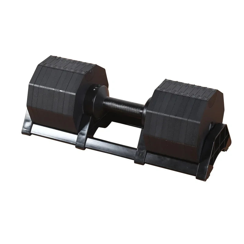 Haltere sport decagonal noir