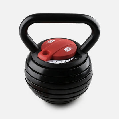 Kettlebell reglable noir et rouge