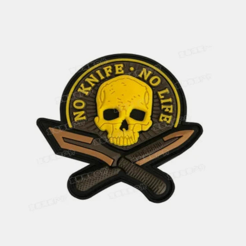 Patch pour sac crossfit tete de mort dorée