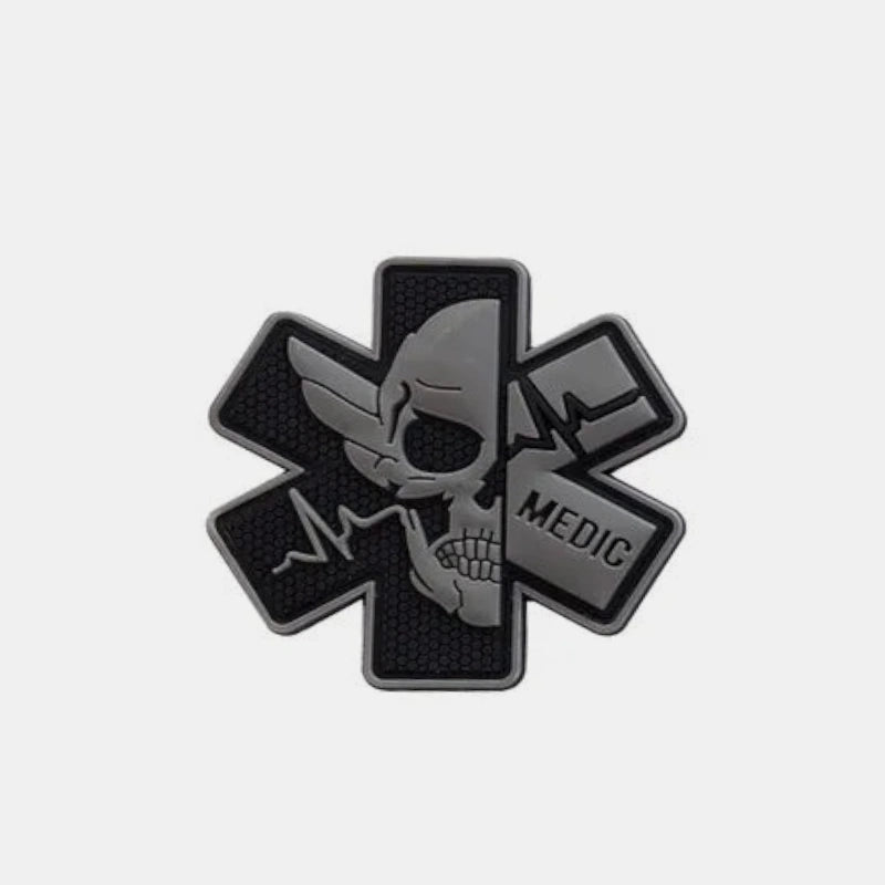 Patch pour sac crossfit urgence crane gris foncé