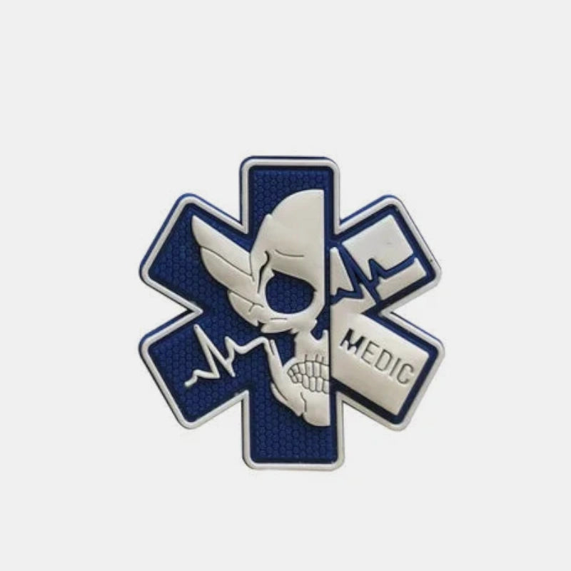 Patch pour sac crossfit urgence crane bleu