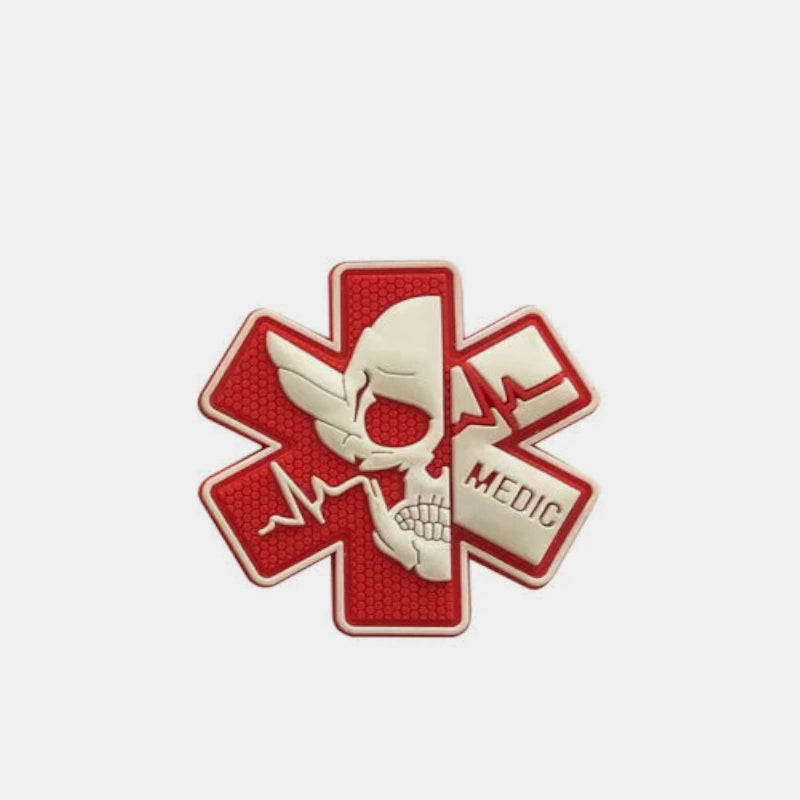 Patch pour sac crossfit urgence crane rouge