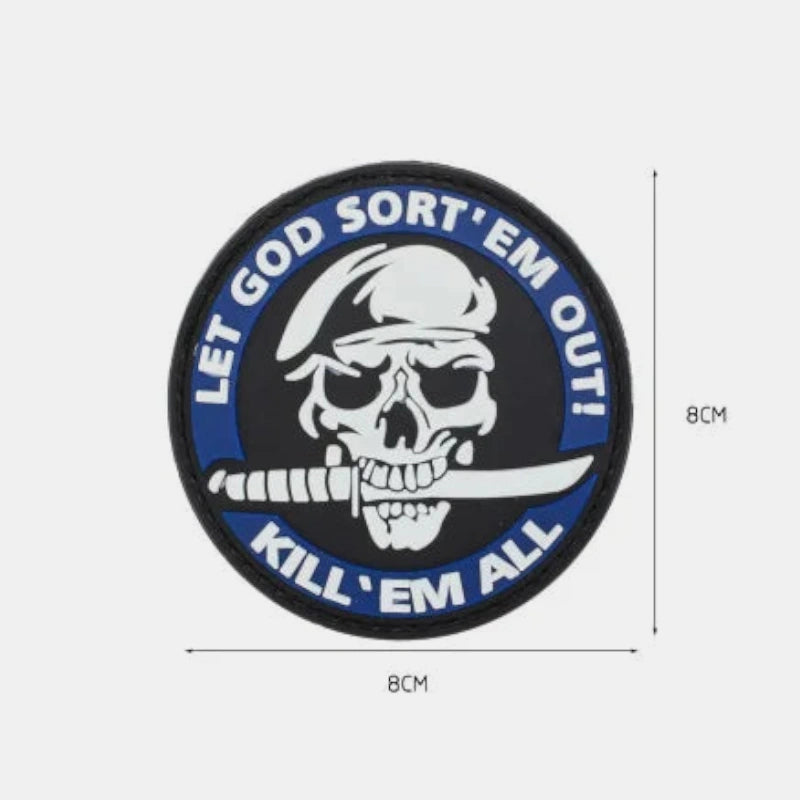 Patch pour sac crossfit commando bleu