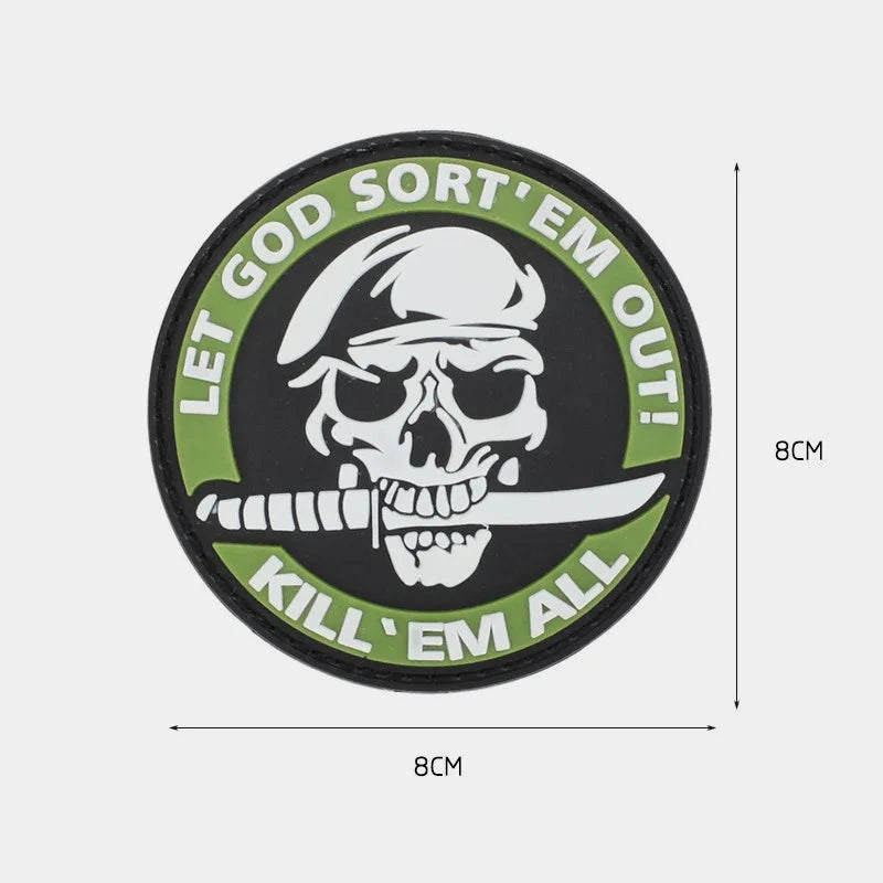 Patch pour sac crossfit commando vert