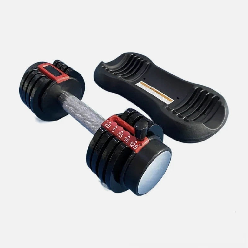 petit haltère noir et rouge 12.5kg