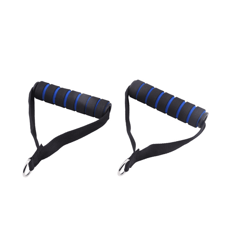 La Poignée Musculation Tirage Poulie Bleu, idéale pour améliorer vos exercices de tirage.