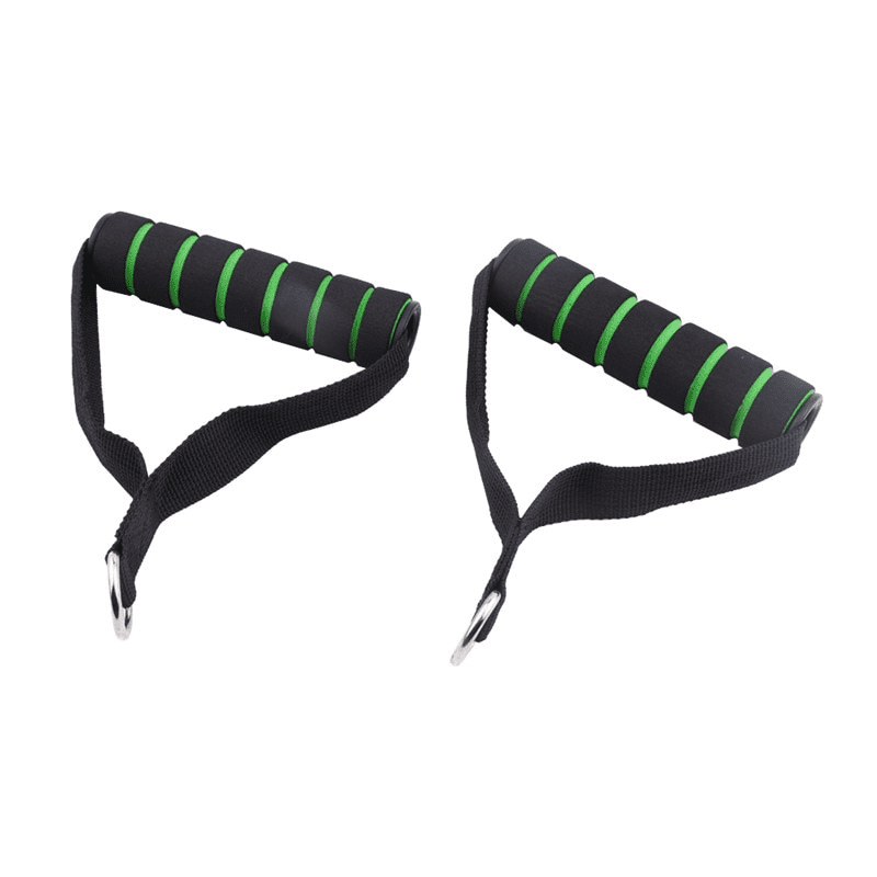 Poignée Musculation Tirage Poulie Vert, l'accessoire idéal pour booster vos exercices de tirage.