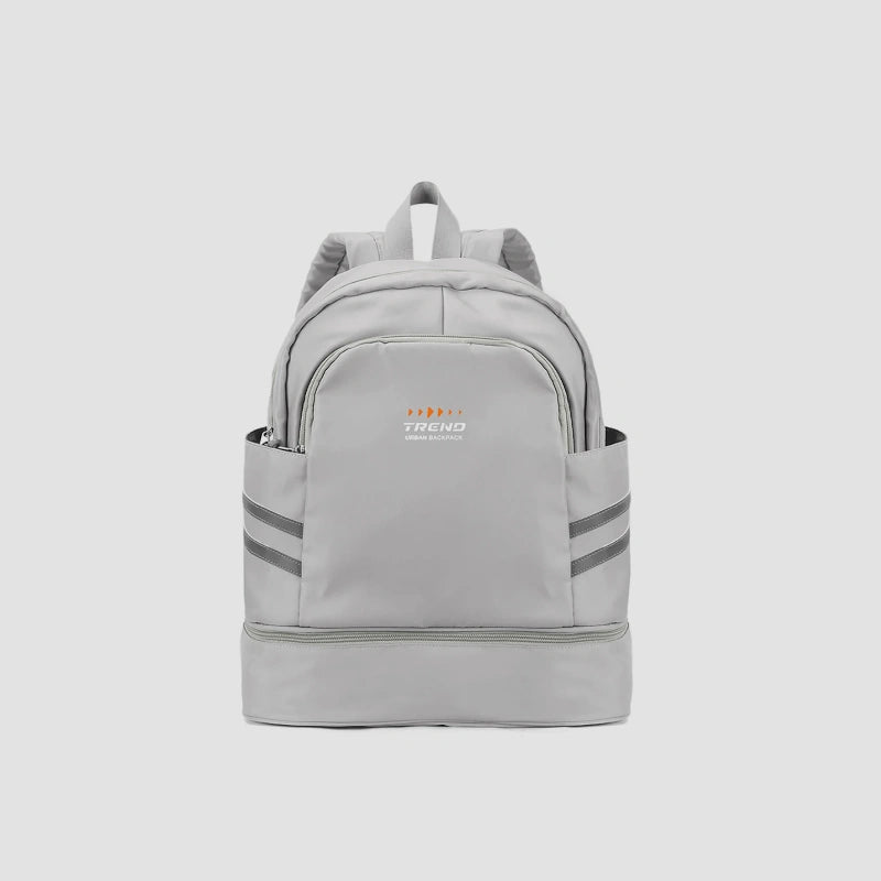 Sac à dos femme sport chic gris