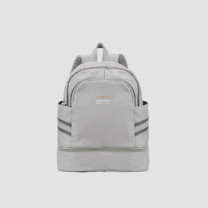 Sac à dos femme sport chic gris