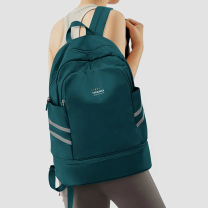 Sac à dos femme sport chic vert canard