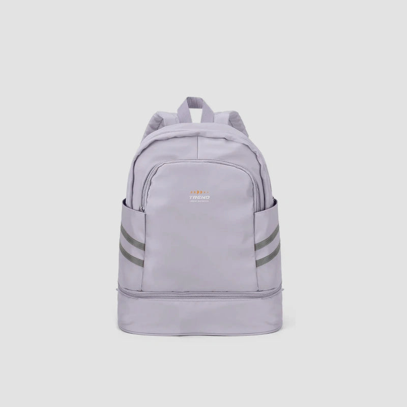 Sac à dos femme sport chic mauve