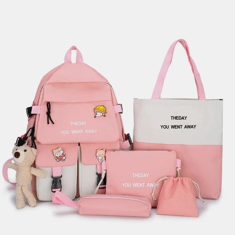 Sac à dos rangement rose