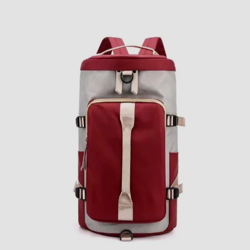 Sac à dos sport femme rouge