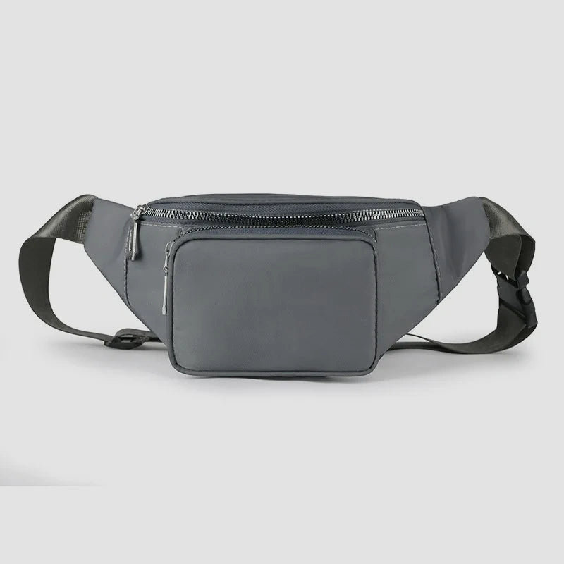 Sac banane femme sport gris