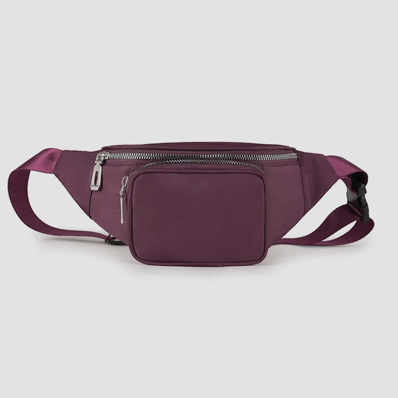 Sac banane femme sport mauve