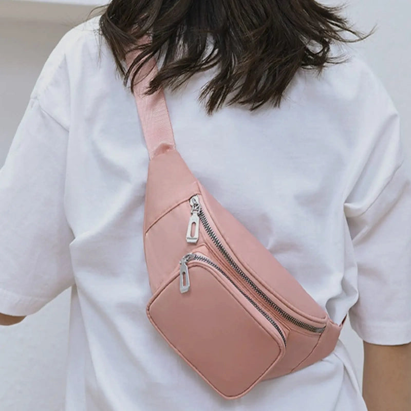 Sac banane femme sport modèle rose