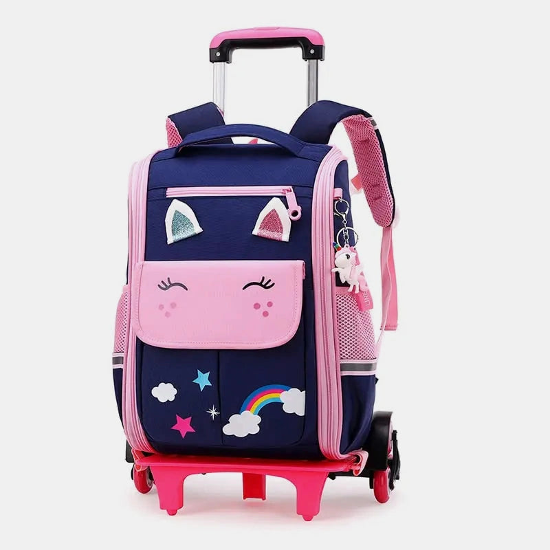 Sac de sport a roulette bleu