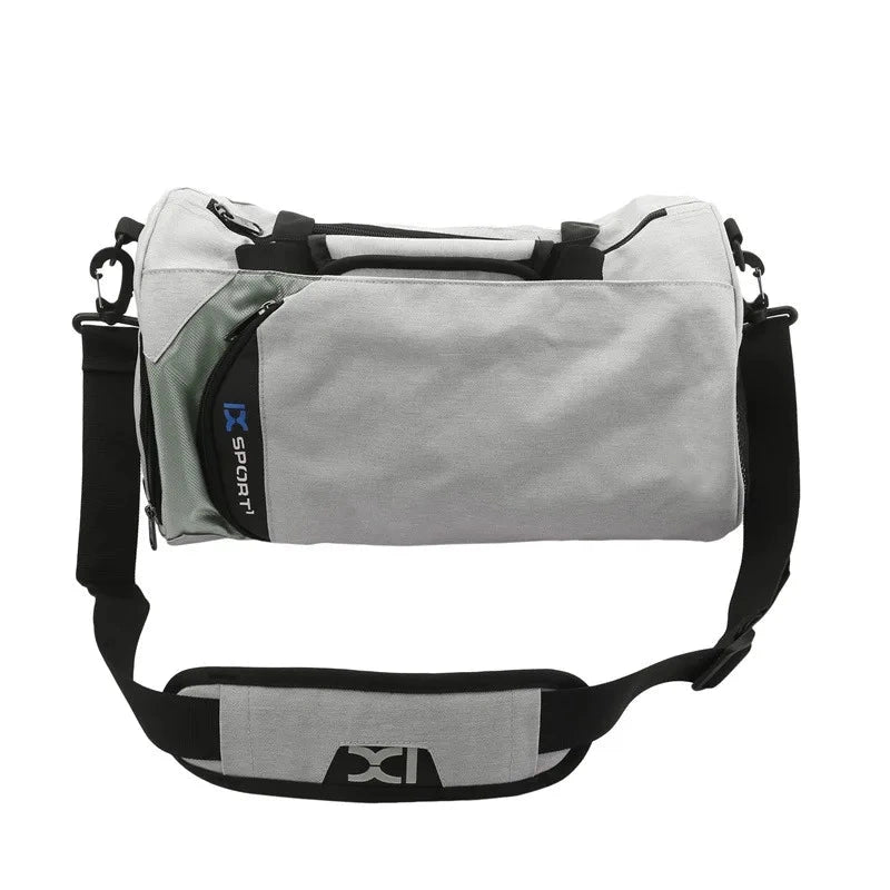 Sac de sport compartimenté gris