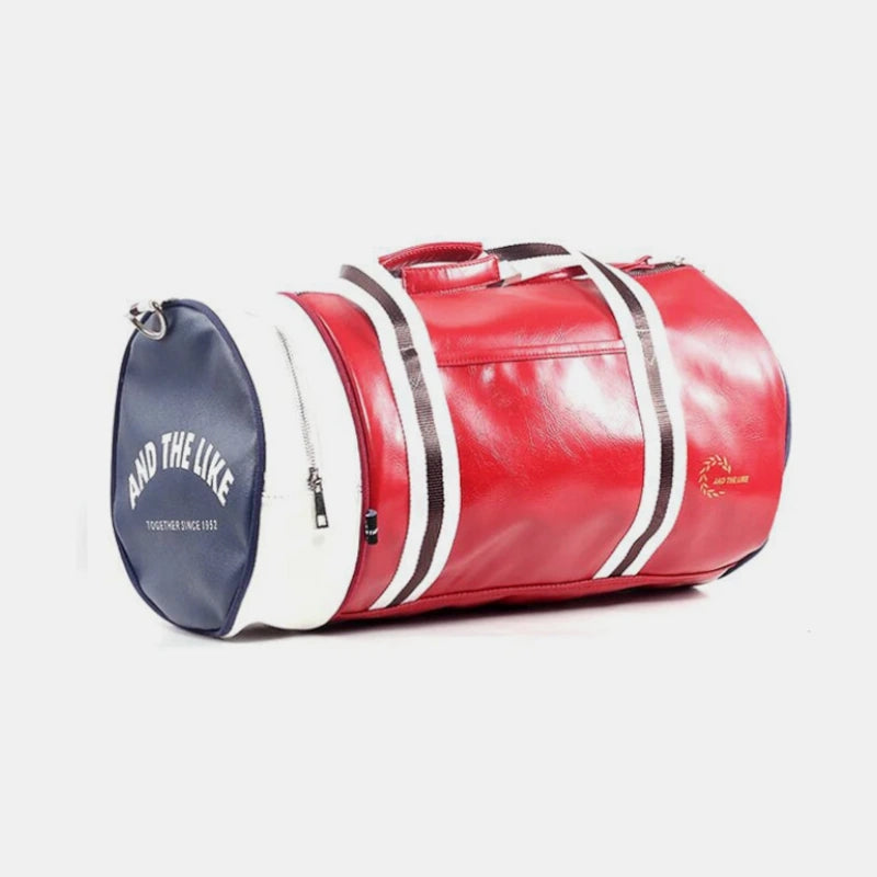 Sac de sport vintage homme rouge