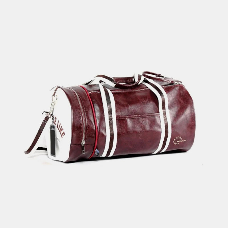 Sac de sport vintage homme marron